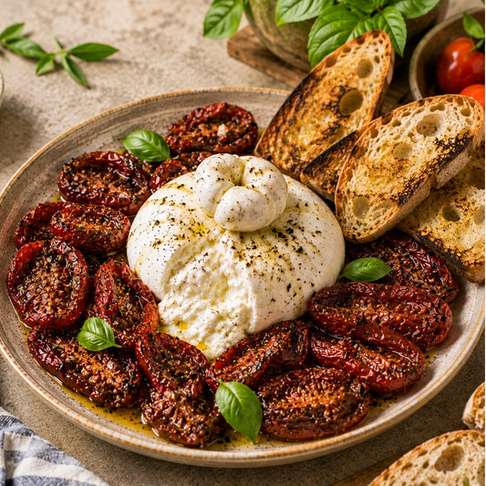 Burrata & Slow Roasted Tomatoes